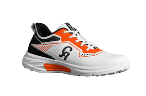 CA JR20 Cricket Shoes- Rubber Stud - Orange