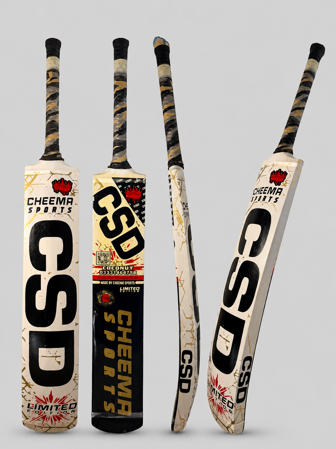 CSD Tape-ball Soft Tennis cricket bat-Coconut Willow | Grade 1