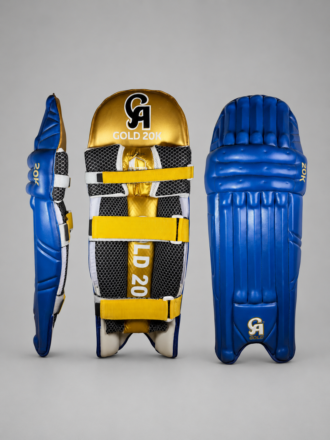 CA GOLD 20K Cricket batting Pads | Blue | Senior
