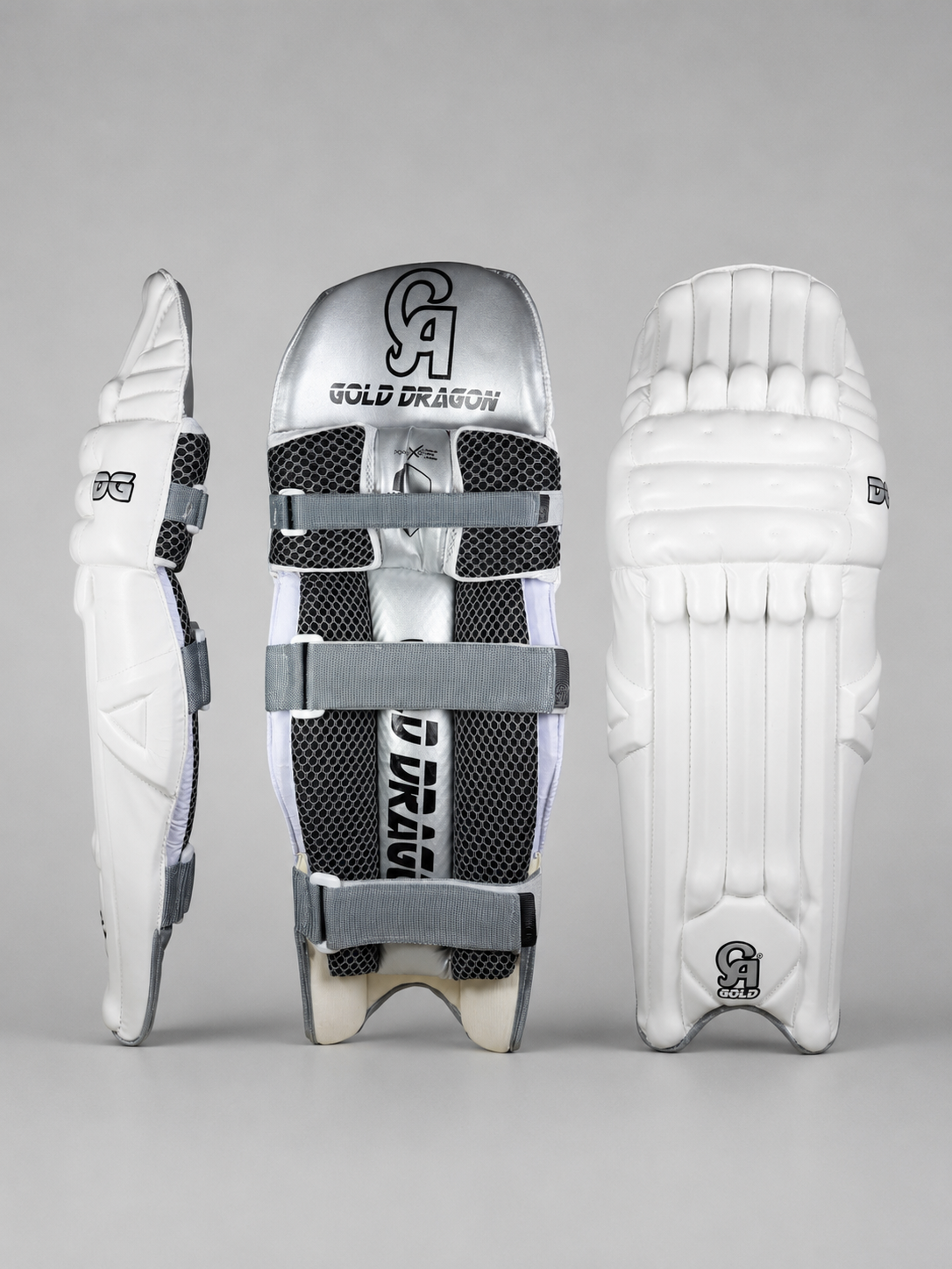 CA GOLD DG Cricket Batting Pads | White