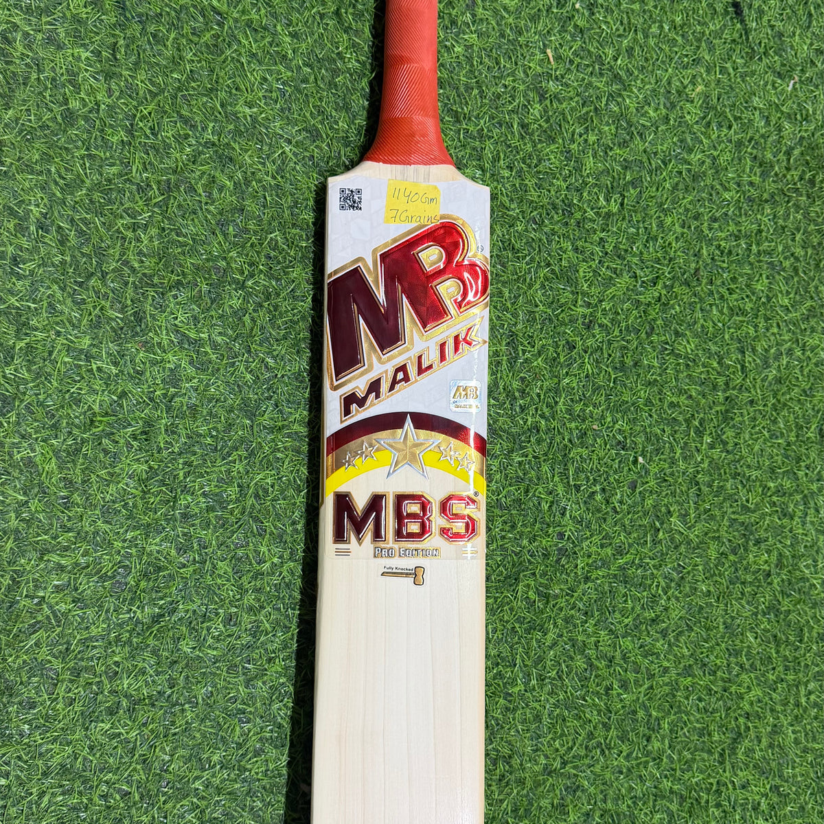 MB MALIK MBS PRO Edition- English Willow Cricket bat-7 Grains-1140g ...