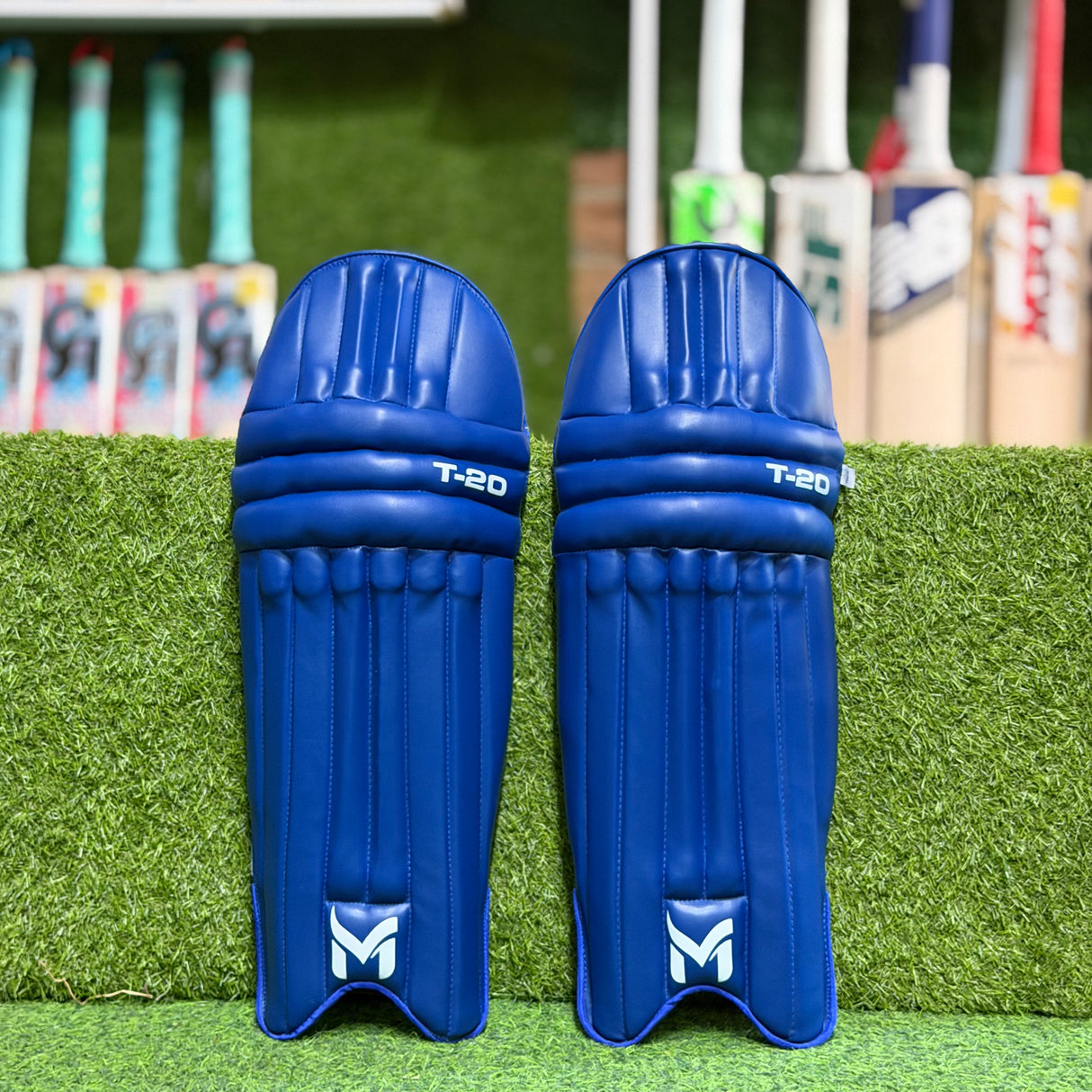 Manager T-20 Cricket Batting Pads - Junior-Blue