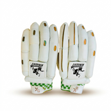Sports Knight Green Strip Leather Gloves