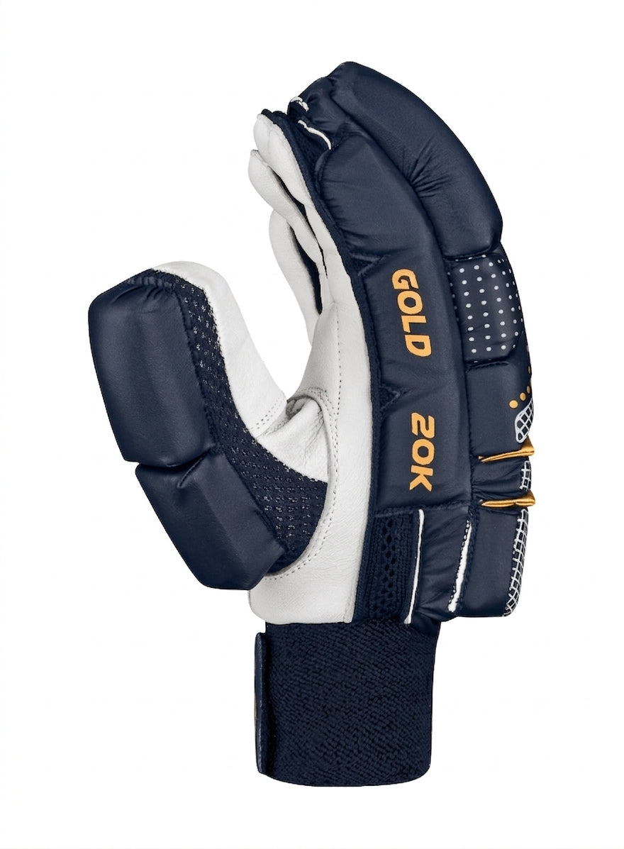 CA GOLD 20K Cricket batting gloves - Navy Blue