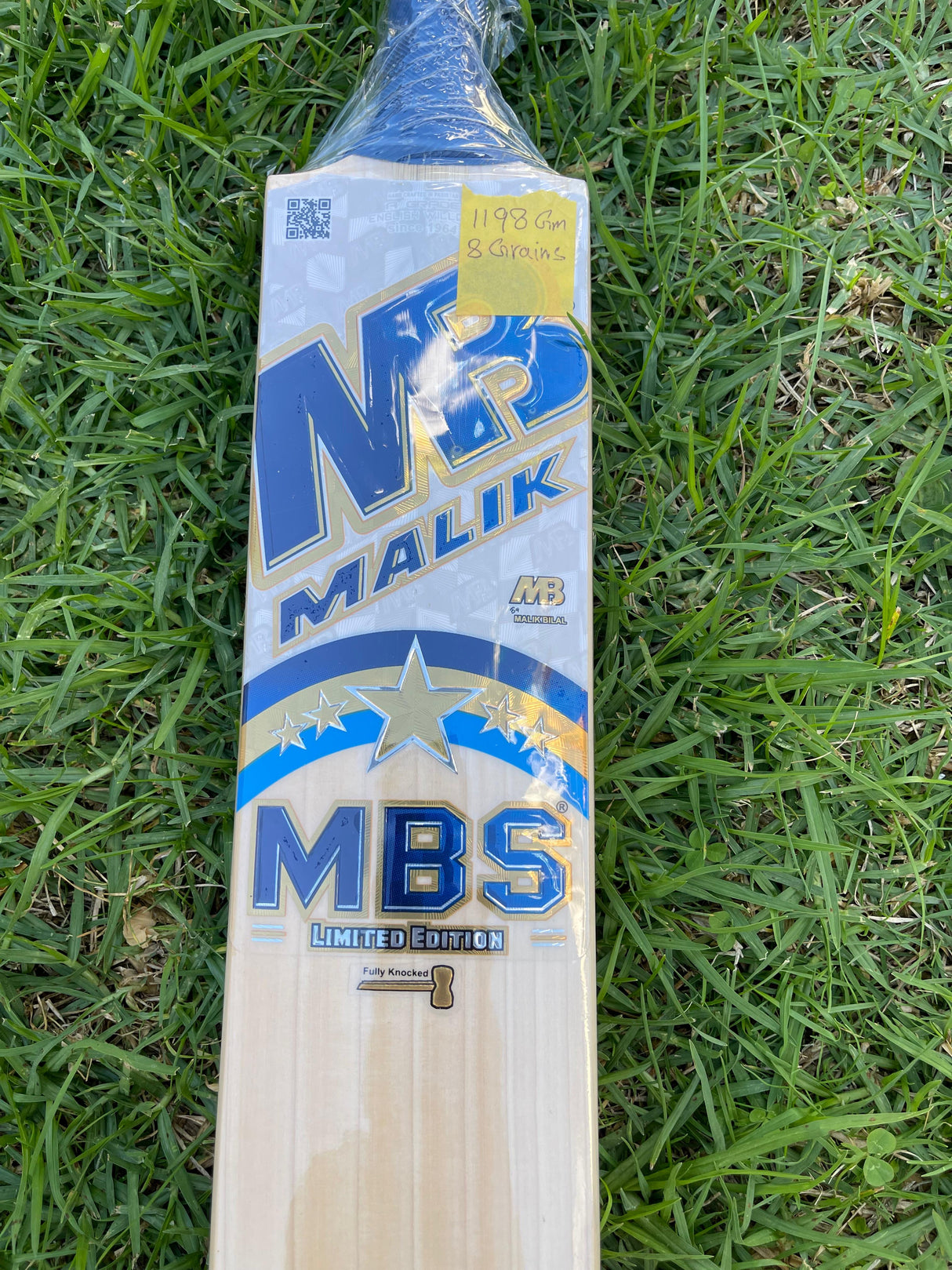 MB MALIK MBS LIMITED EDITION ENGLISH WILLOW CRICKET BAT-SH- 8Grains-1198g
