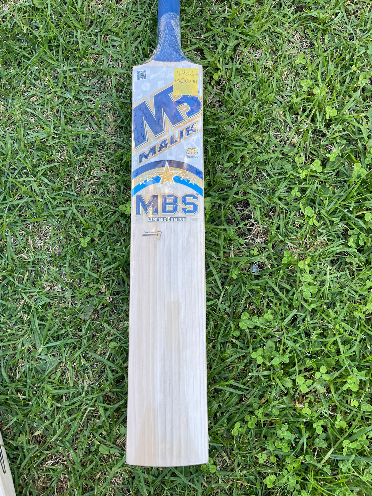 MB MALIK MBS LIMITED EDITION ENGLISH WILLOW CRICKET BAT-SH- Grains-1190g