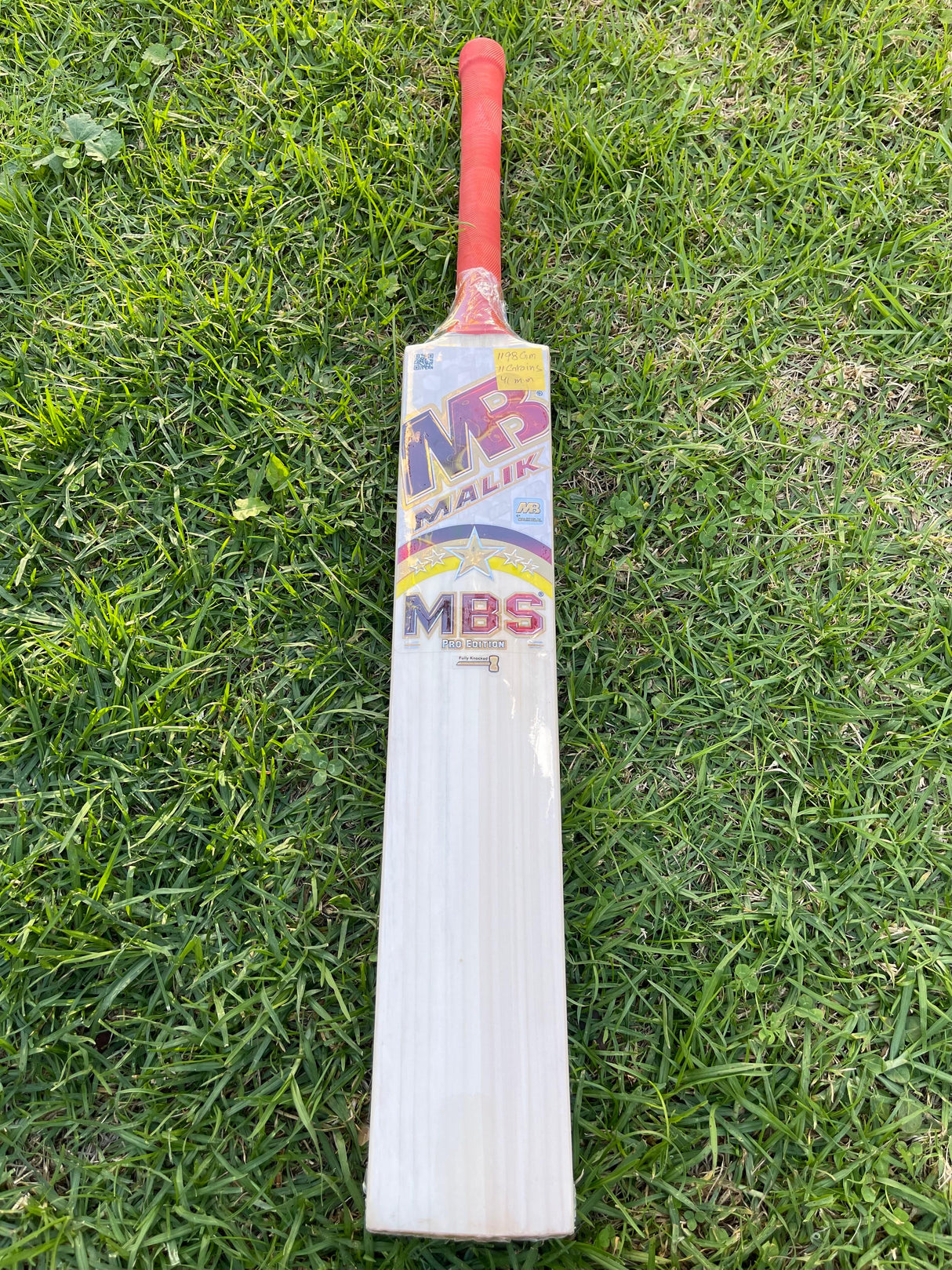 MALIK MBS PRO EDITION ENGLISH WILLOW CRICKET BAT-7 GRAINS-1216g