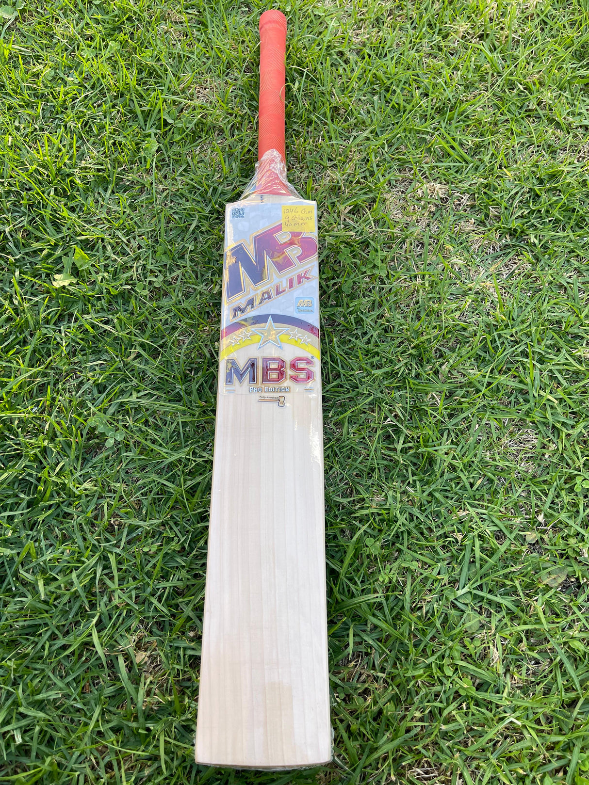 MALIK MBS PRO EDITION ENGLISH WILLOW CRICKET BAT-9 GRAINS-1246g