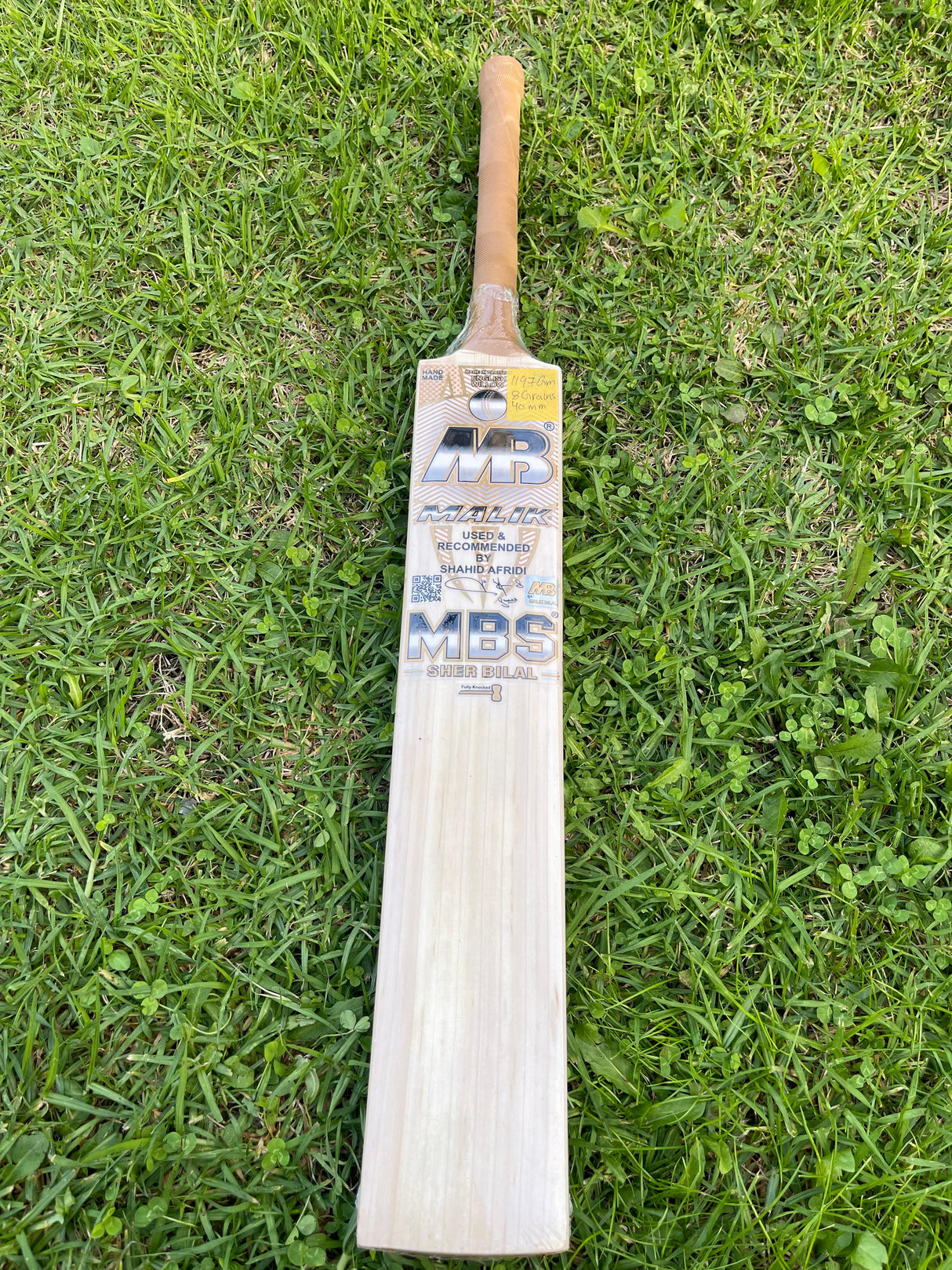 MBS SHER BILAL  English Willow Cricket bat-8 Grains-1197g