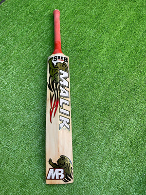 MB MALIK SHER AMIN English Willow Cricket bat-1241g-8 Grains