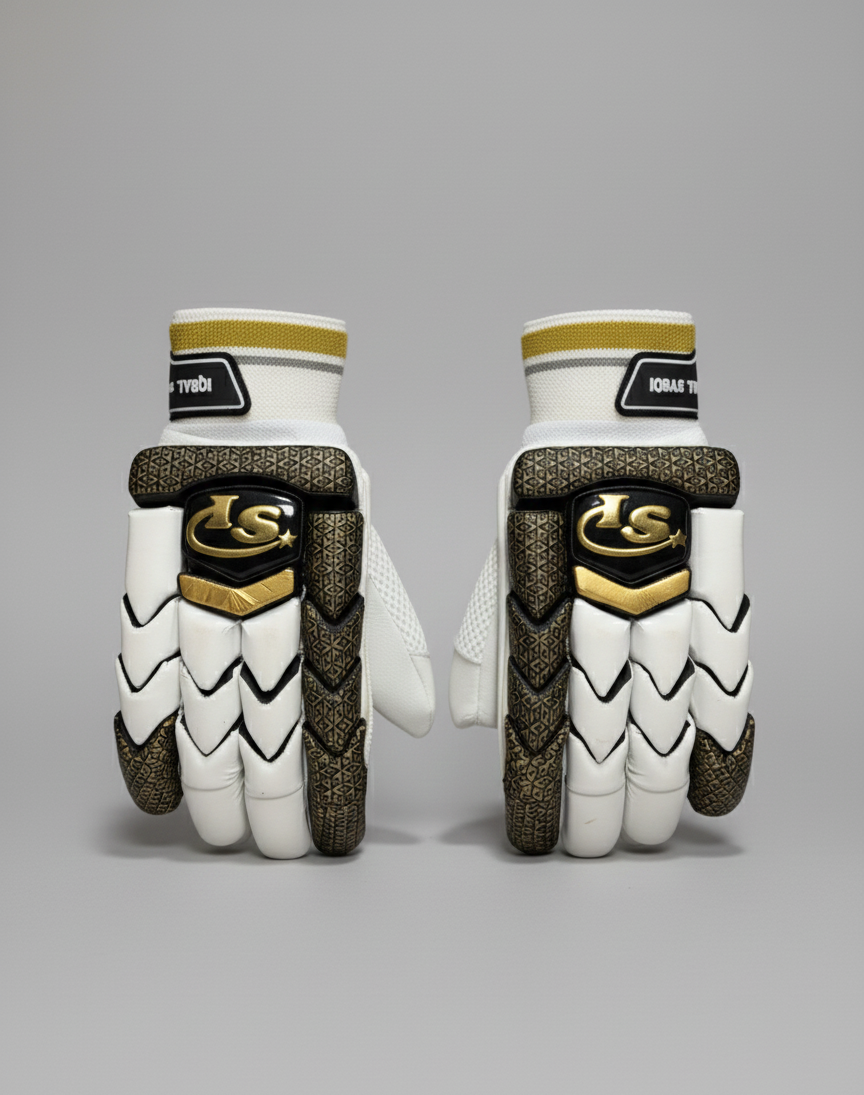 IS Cricket Batting Gloves-Black -Brown