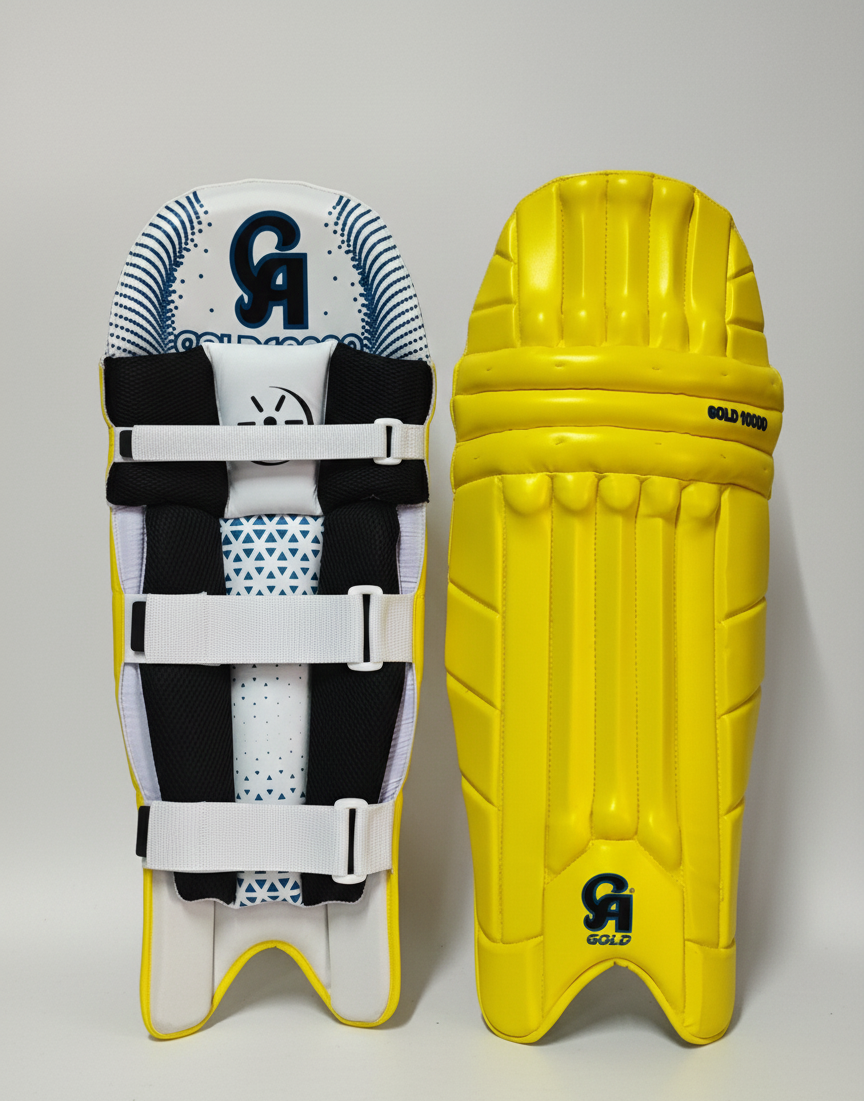 CA GOLD 10000 Cricket batting Pads/Leg Guards-Yellow