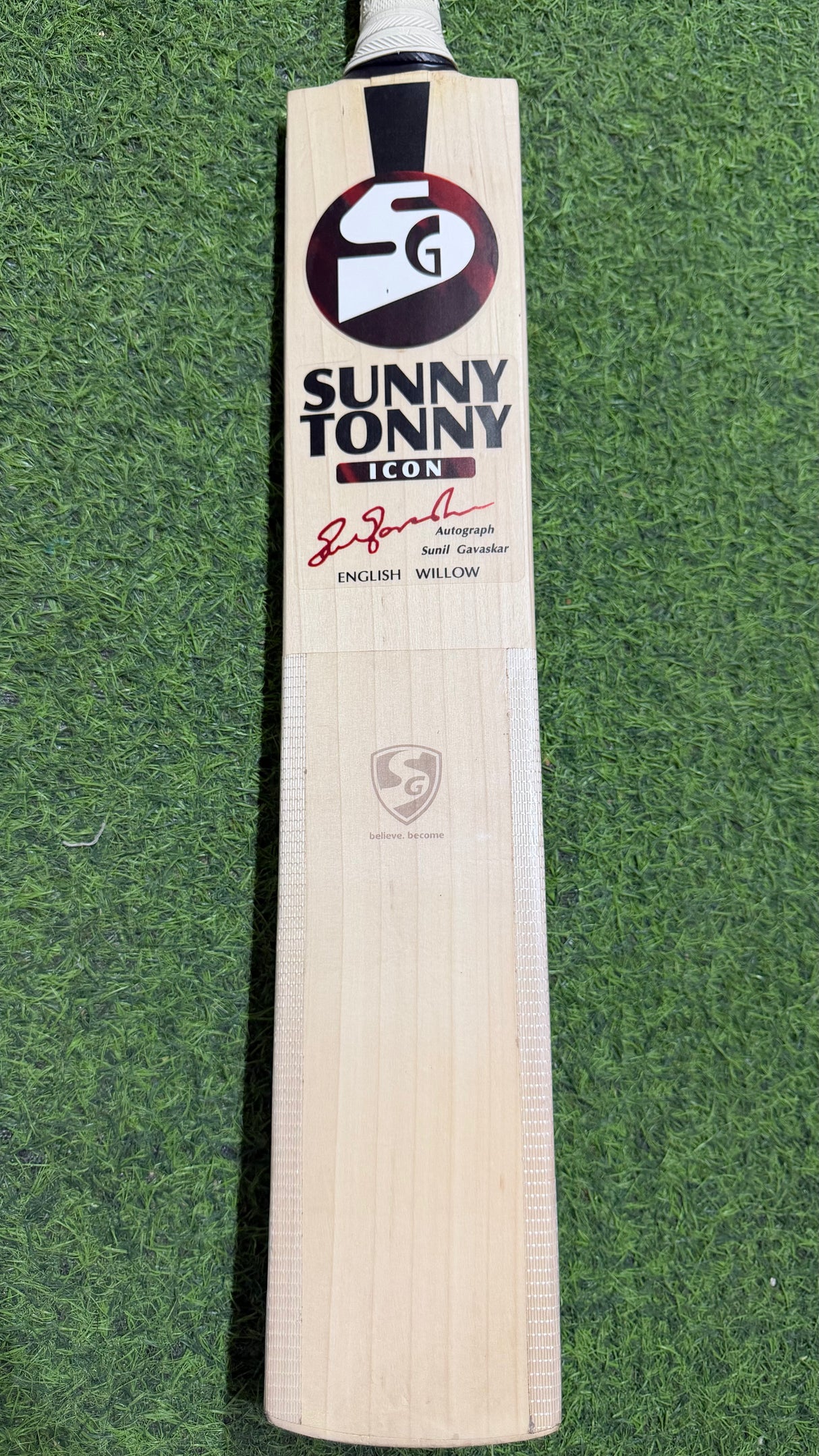 SG Sunny Tonny Icon | English willow Cricket Bat -1240g- 7 Grains