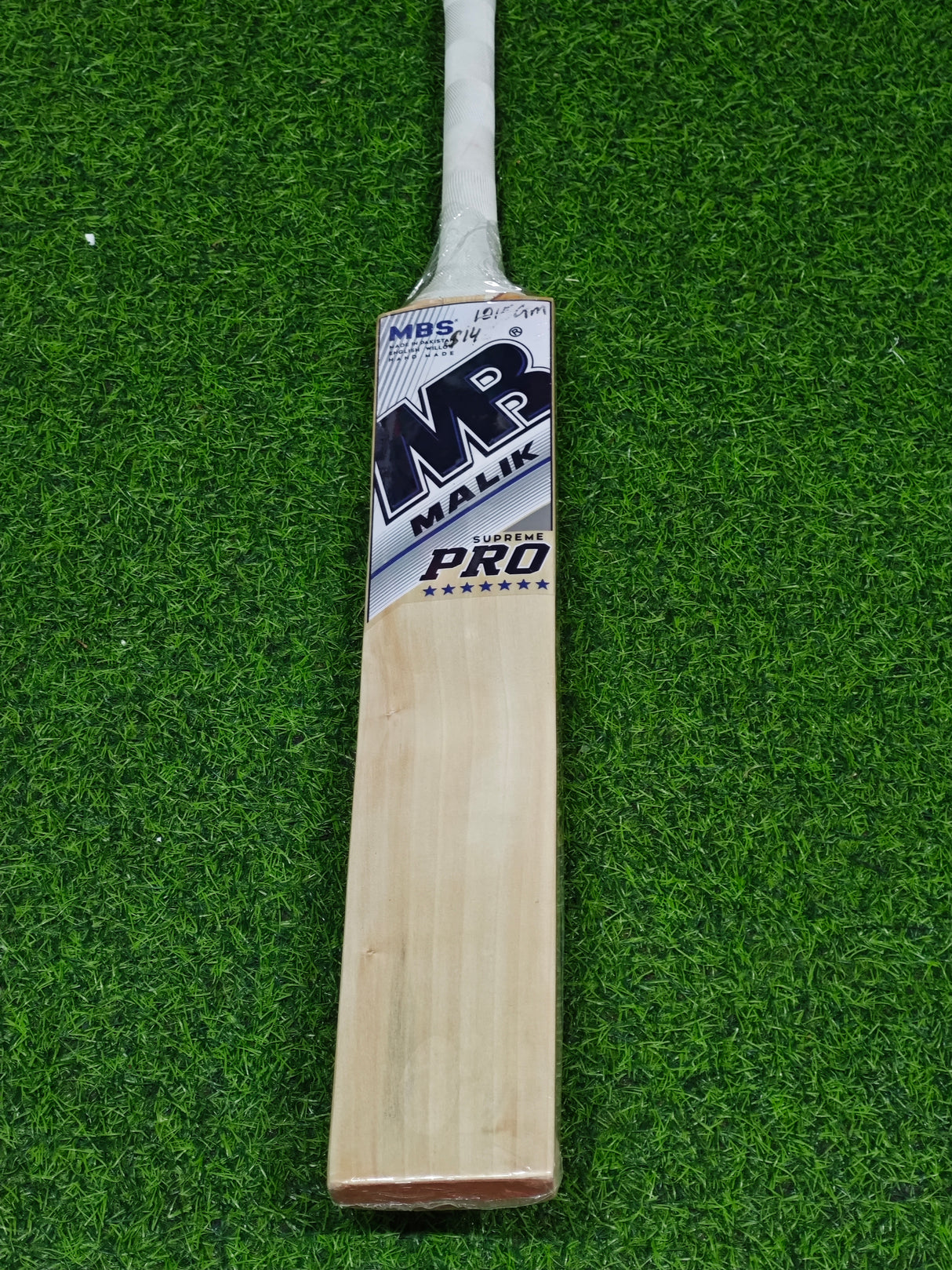 MB MALIK SUPREME PRO ENGLISH WILLOW CRICKET BAT-1283g-8 GRAINS