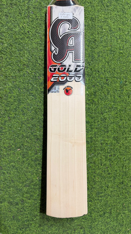CA GOLD 2000 English Willow Cricket Bat | 5 Grains -1180g - 2.7 lb
