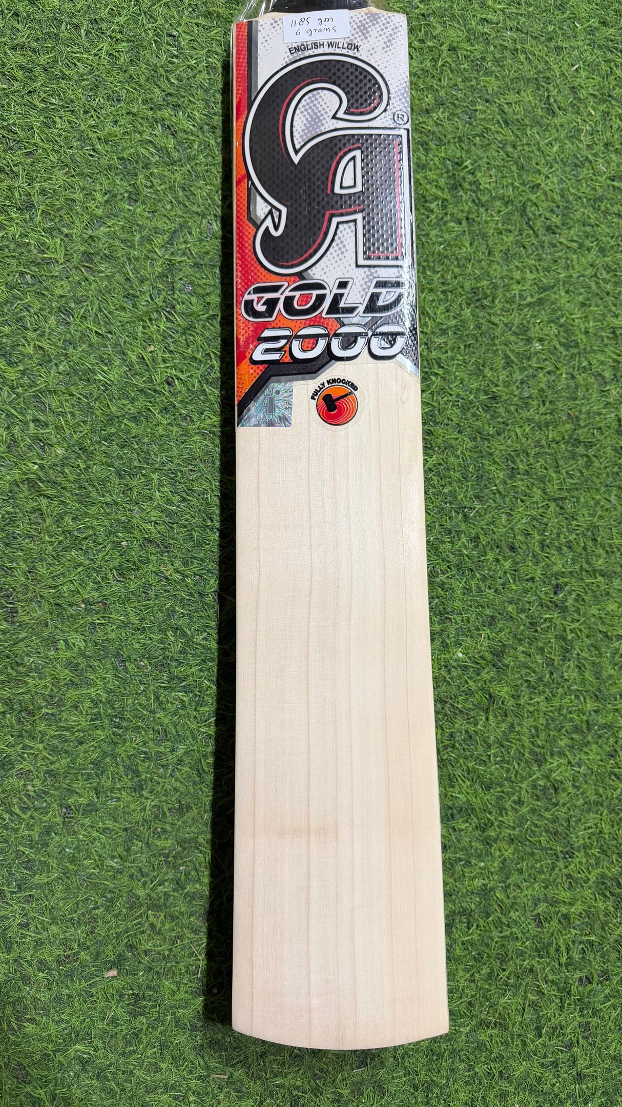 CA GOLD 2000 English Willow Cricket Bat | 6 Grains -1185g - 2.7 lb