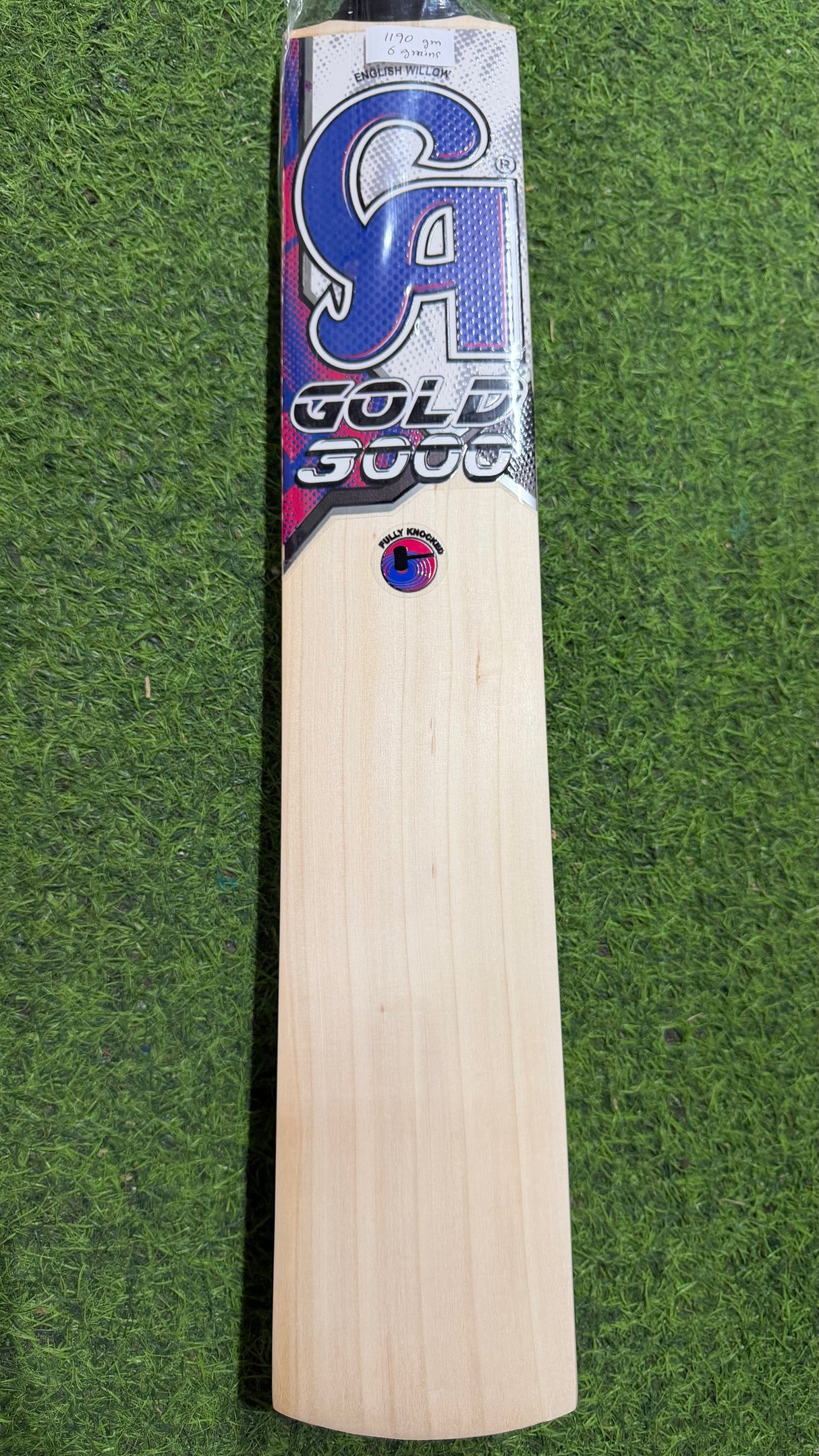 CA Gold 3000 English Willow Cricket bat | 6 Grains - 1190g - 2.7 lb
