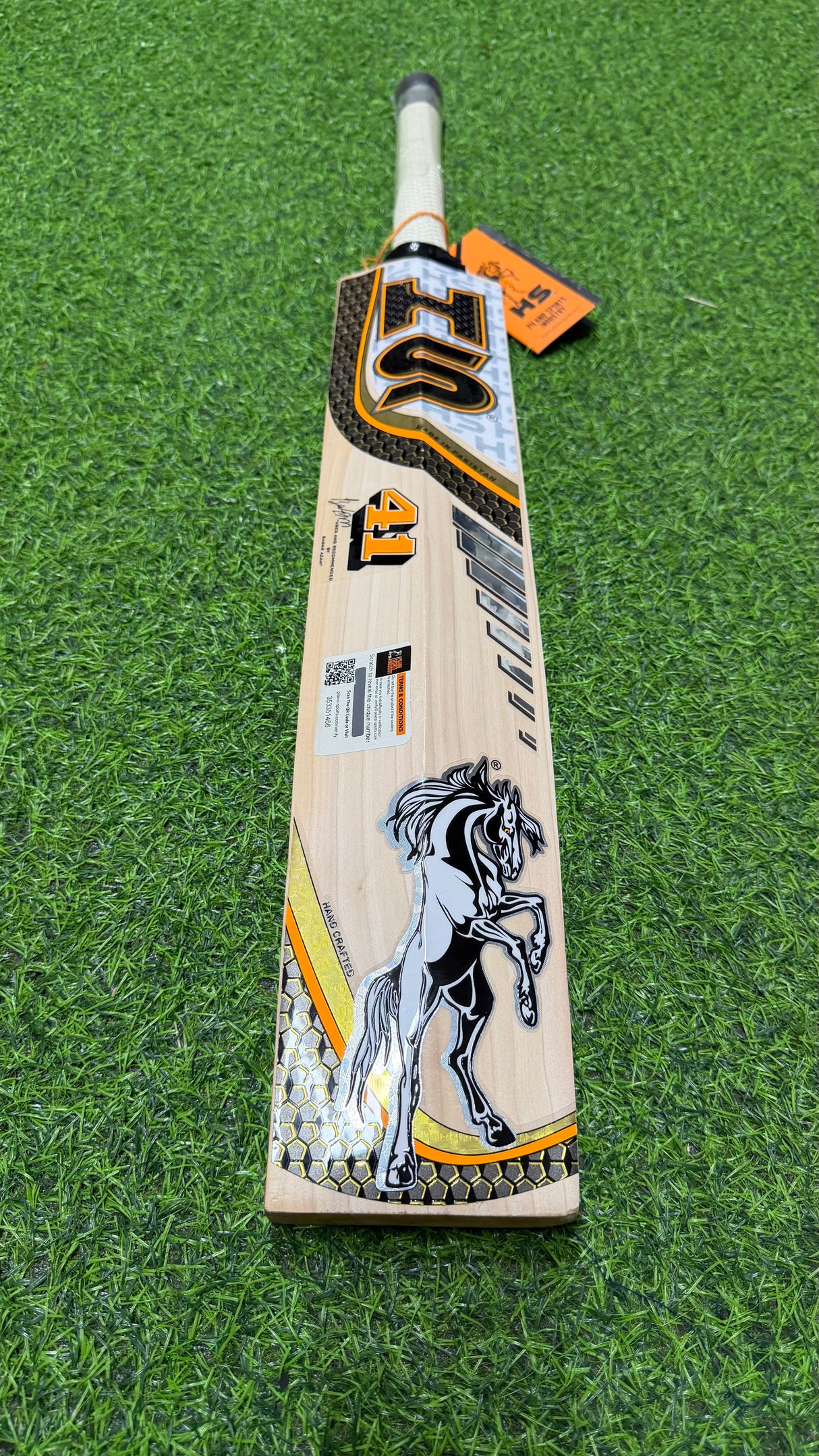 HS 41 English Willow Cricket Bat-SH-10 Grains-1258g