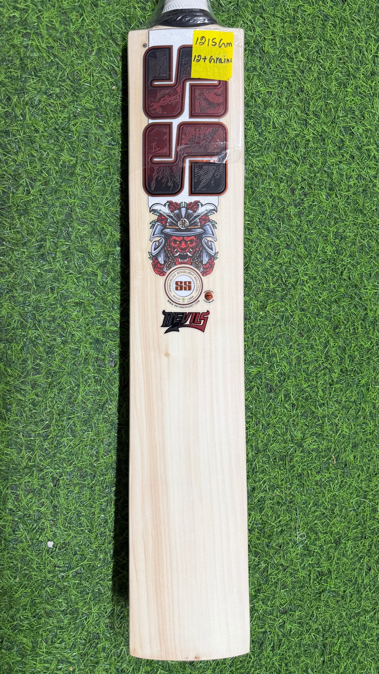 SS DEVILS Premium English willow Cricket Bat - 12+ Grains - 1215G