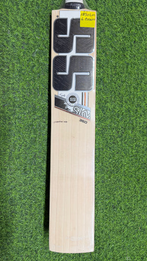 SS SKY 360 English willow Cricket Bat - 6 Grains - 1230g