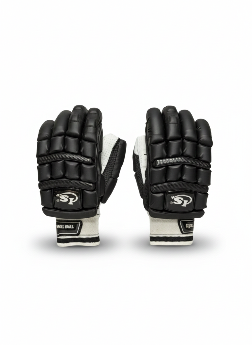 IS Cricket Batting Gloves - Black