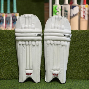 MRF T-20 Cricket Batting Pads - Junior-White