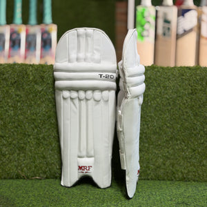 MRF T-20 Cricket Batting Pads - Junior-White