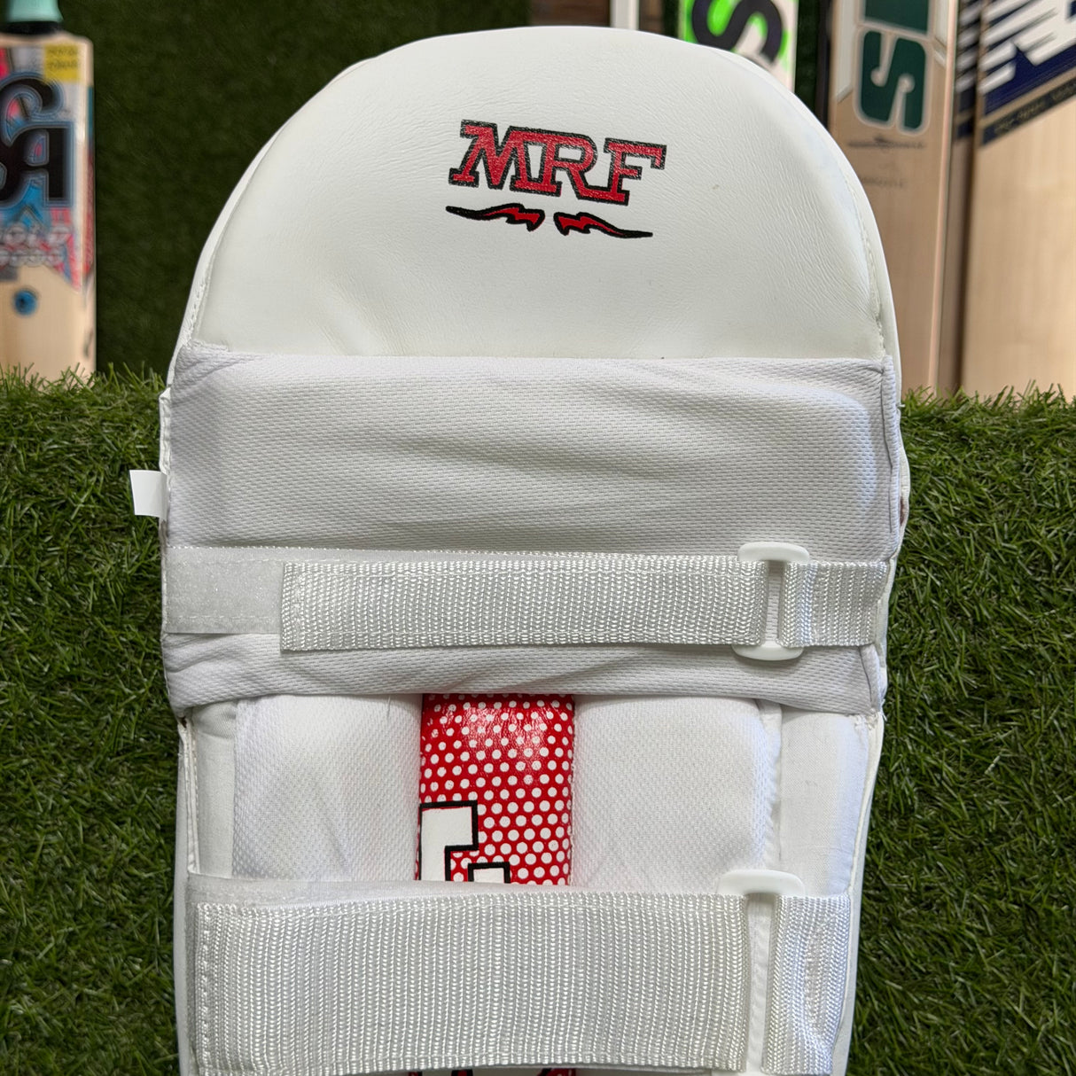 MRF T-20 Cricket Batting Pads - Junior-White