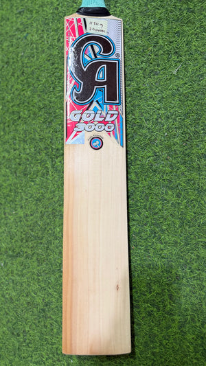 CA Gold 3000 English Willow Cricket bat-7 Grains 1150g ( 2.7 lb )