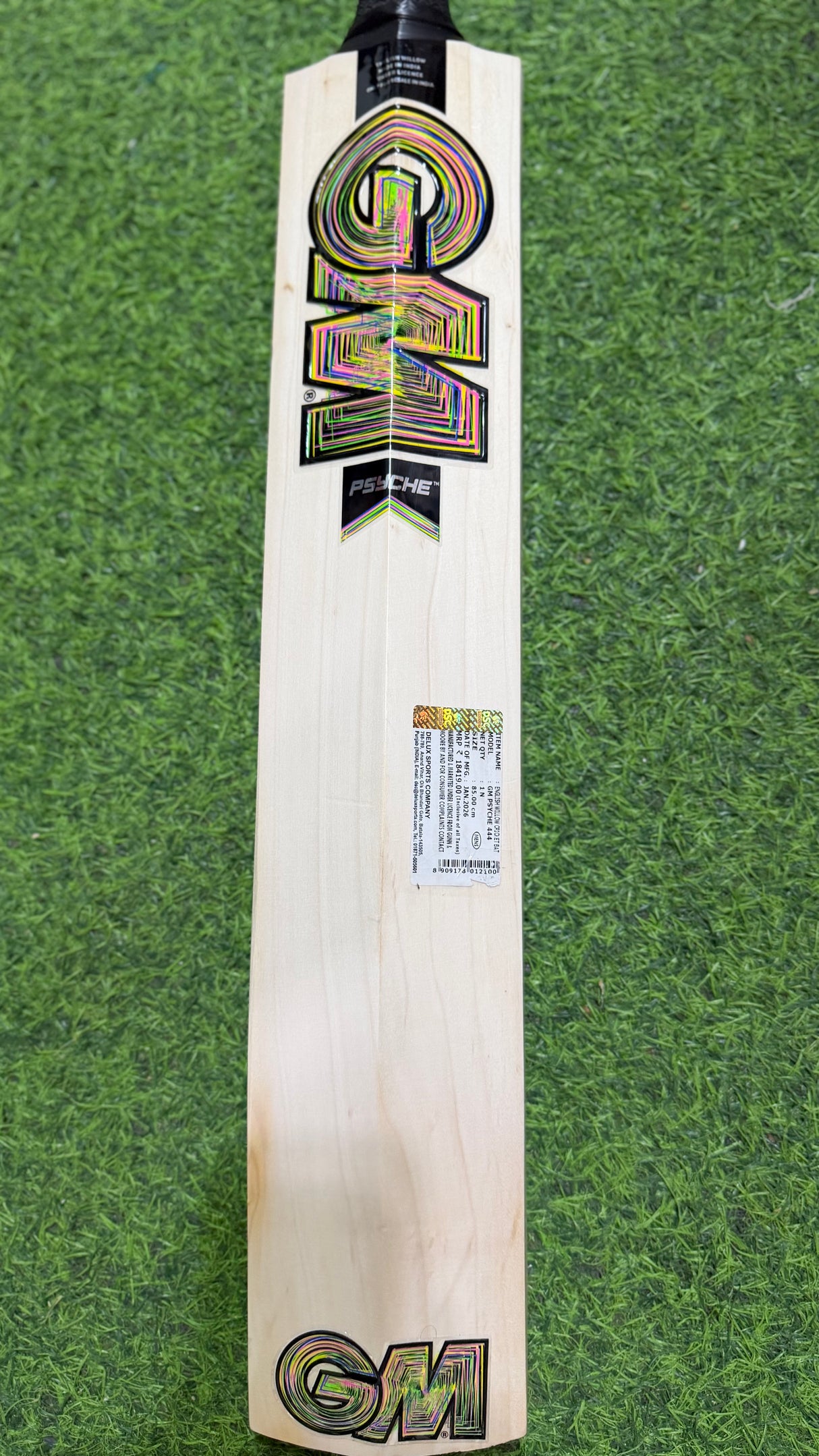 GM Psyche 444 English Willow Cricket Bat -7 Grains / 1180g ( 2.7 lb )