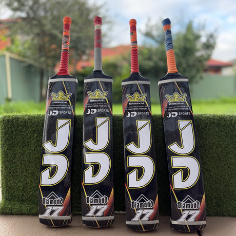 JD Tape Ball / Soft Tennis Cricket Bat-Coconut Willow Grade 1 ( Black )
