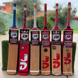 JD Tape Ball / Soft Tennis Cricket Bat-Coconut Willow Grade 1 ( Red )