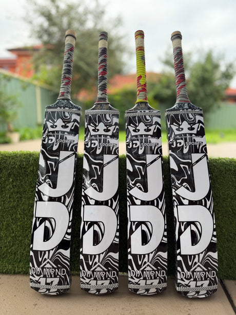 JD Tape Ball / Soft Tennis Cricket Bat-Coconut Willow Grade 1 ( Black )