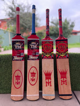 TM Tape-ball Soft Tennis cricket bat-Coconut Willow Grade 1 ( Red )