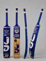 JD Tape Ball Soft Tennis Cricket Bat-Coconut Willow Grade 1 | Blue