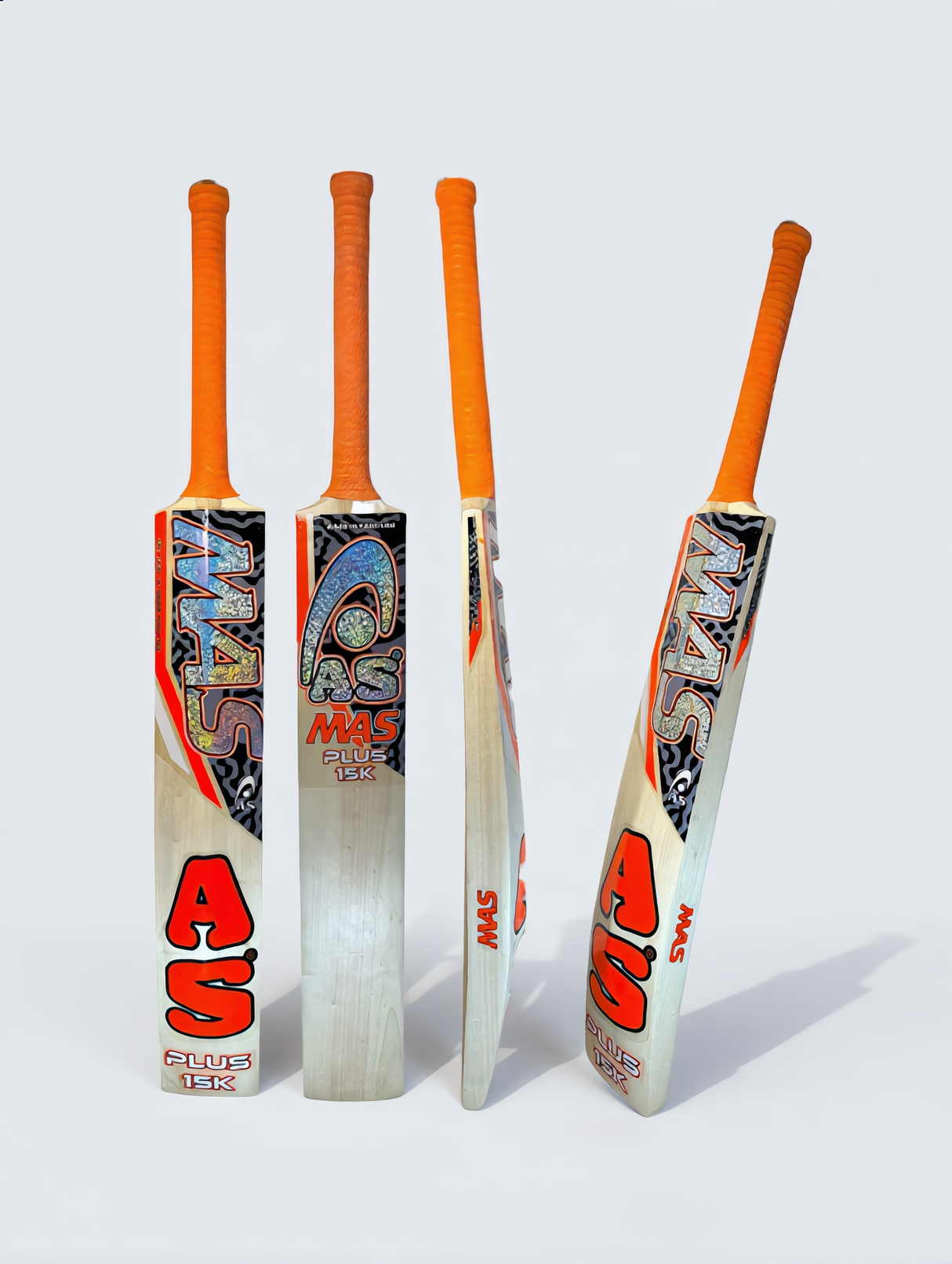 MAS Hard Tennis / Indoor Cricket Bat | Orange