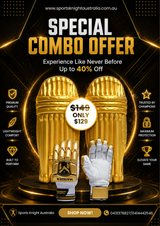 Manager Cricket Batting Pads & Gloves - Combo Offer