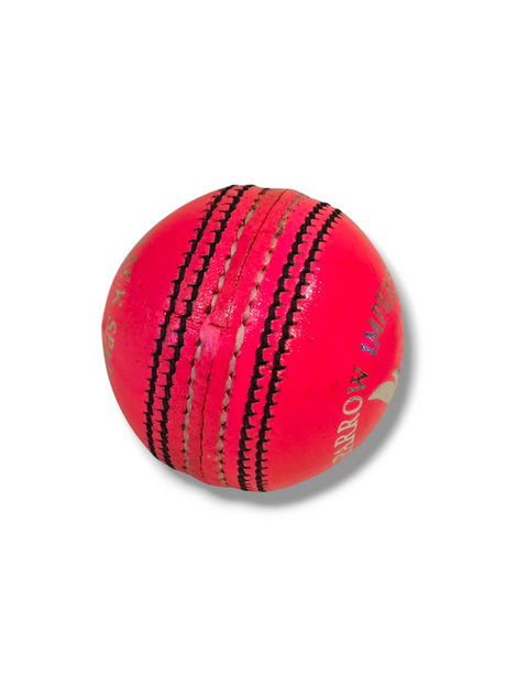 Black Sparrow-Junior cricket leather ball-4 Piece- 142g-Pink-Pack of 6