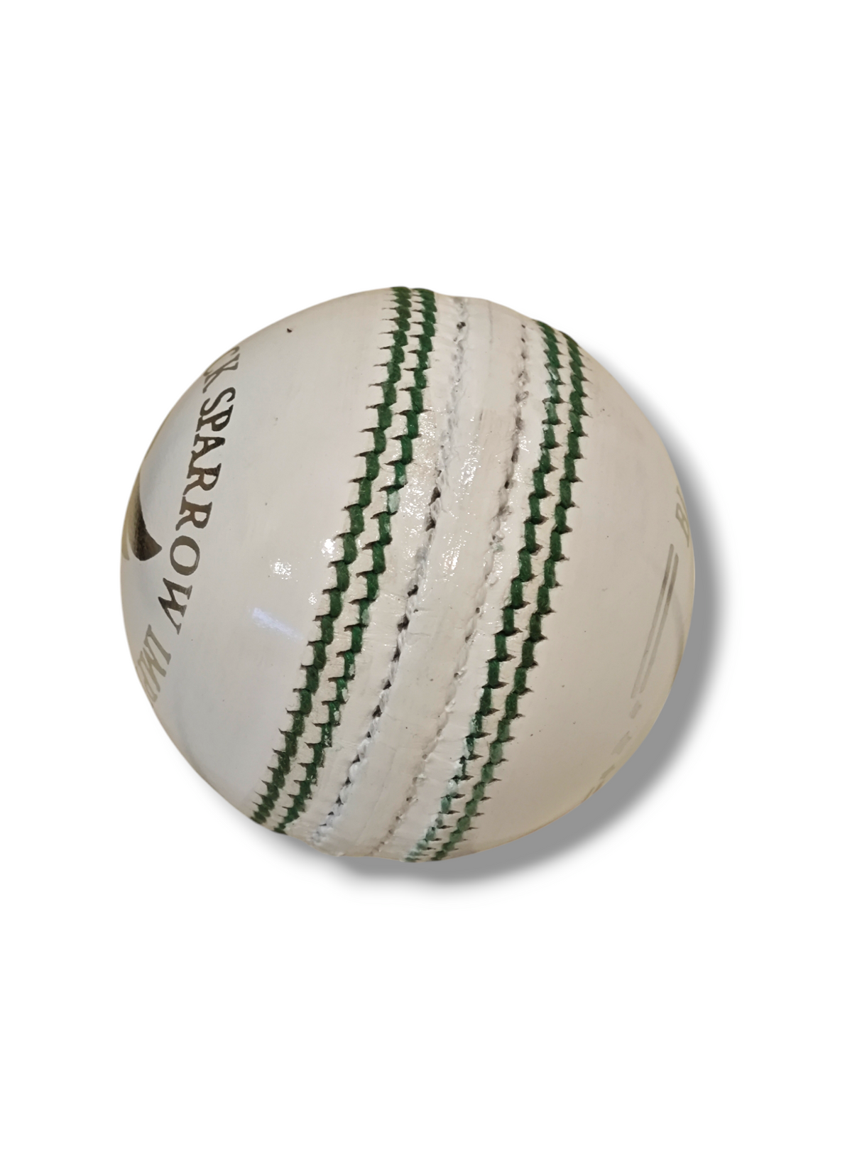 Black Sparrow- Senior cricket leather ball-2 Piece- 156g-Pack of 6 Balls-White