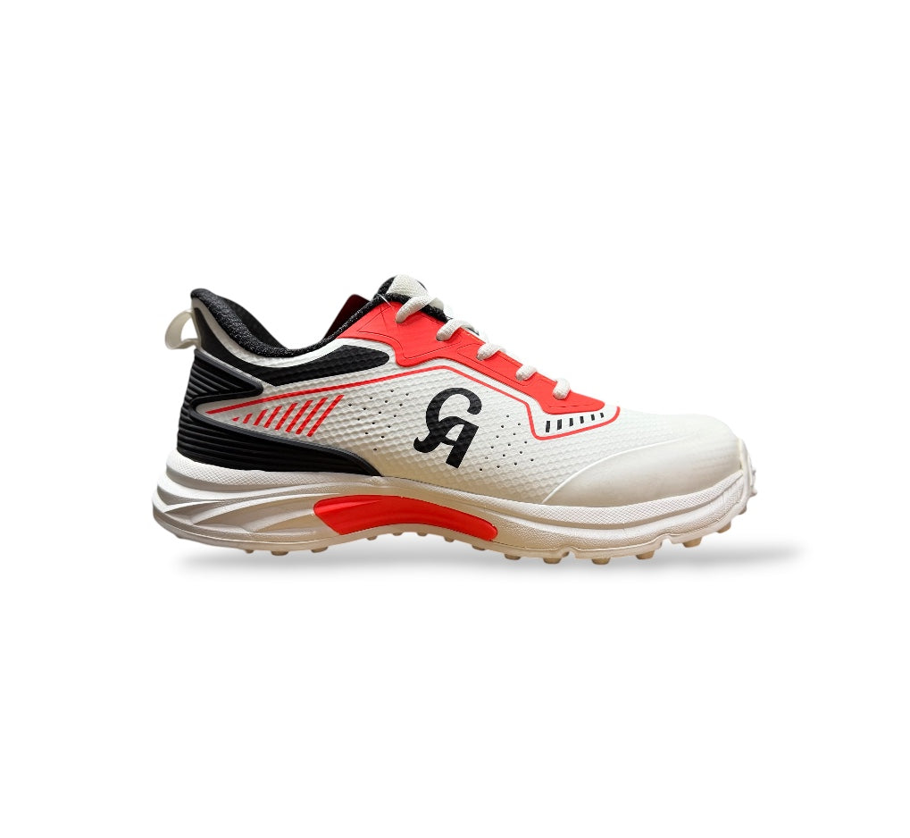 CA JR20 Cricket Shoes- Rubber Stud - Orange