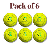 SK Indoor Cricket Ball - 115g | Pack of 6 Balls