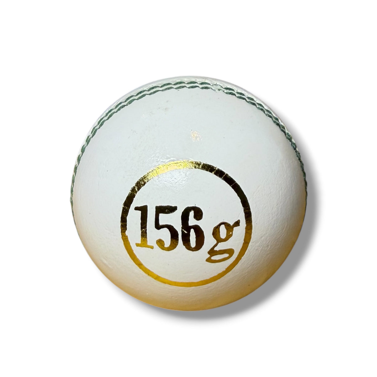 SK cricket leather ball-2 Piece- 156g- Pack of 6 balls-White/Red