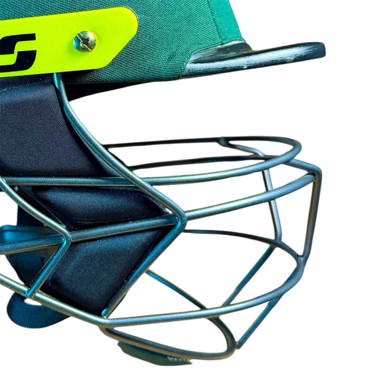 HS 41 Cricket Batting Helmet - Neck Protection | Green