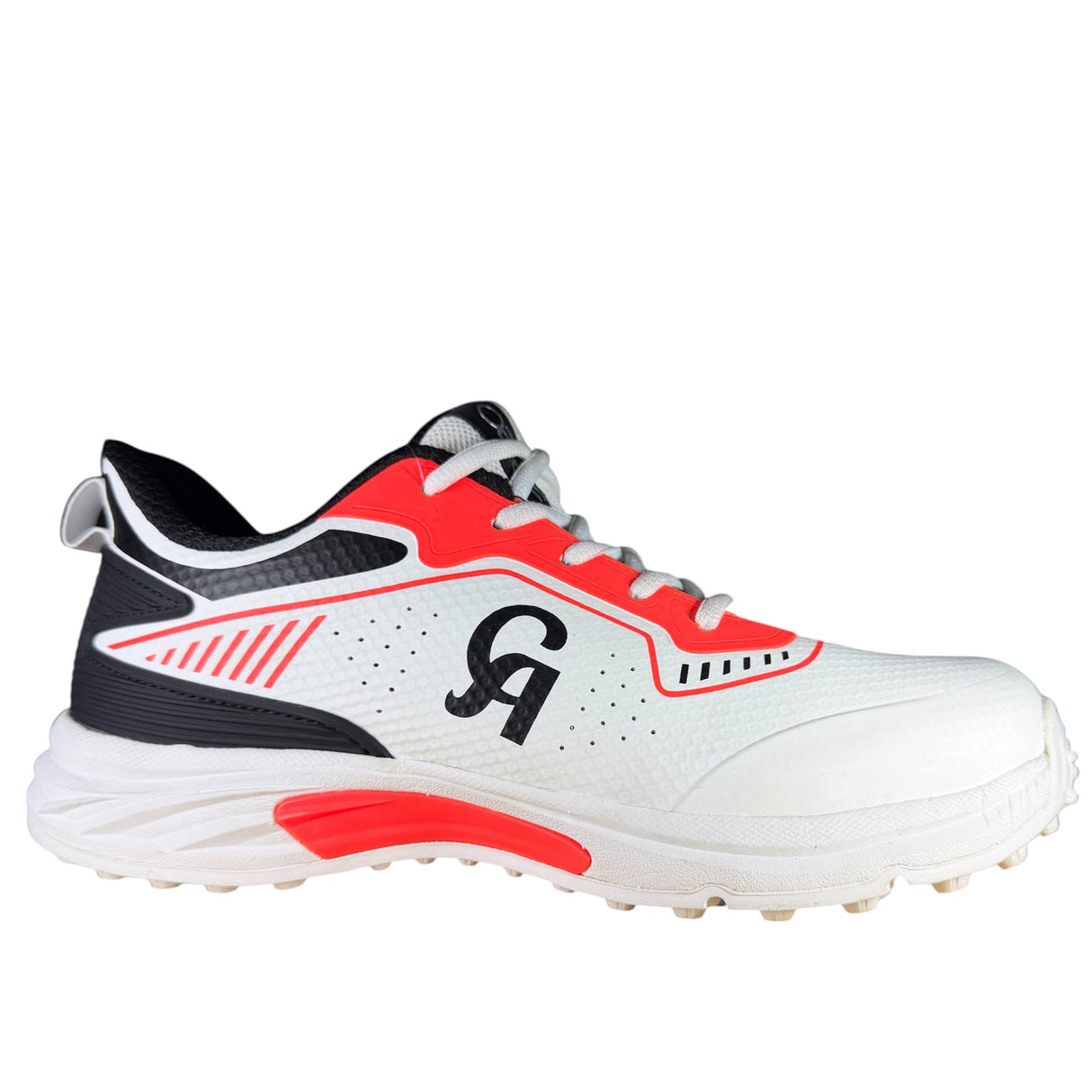 CA JR20 Cricket Shoes- Rubber Stud - Orange