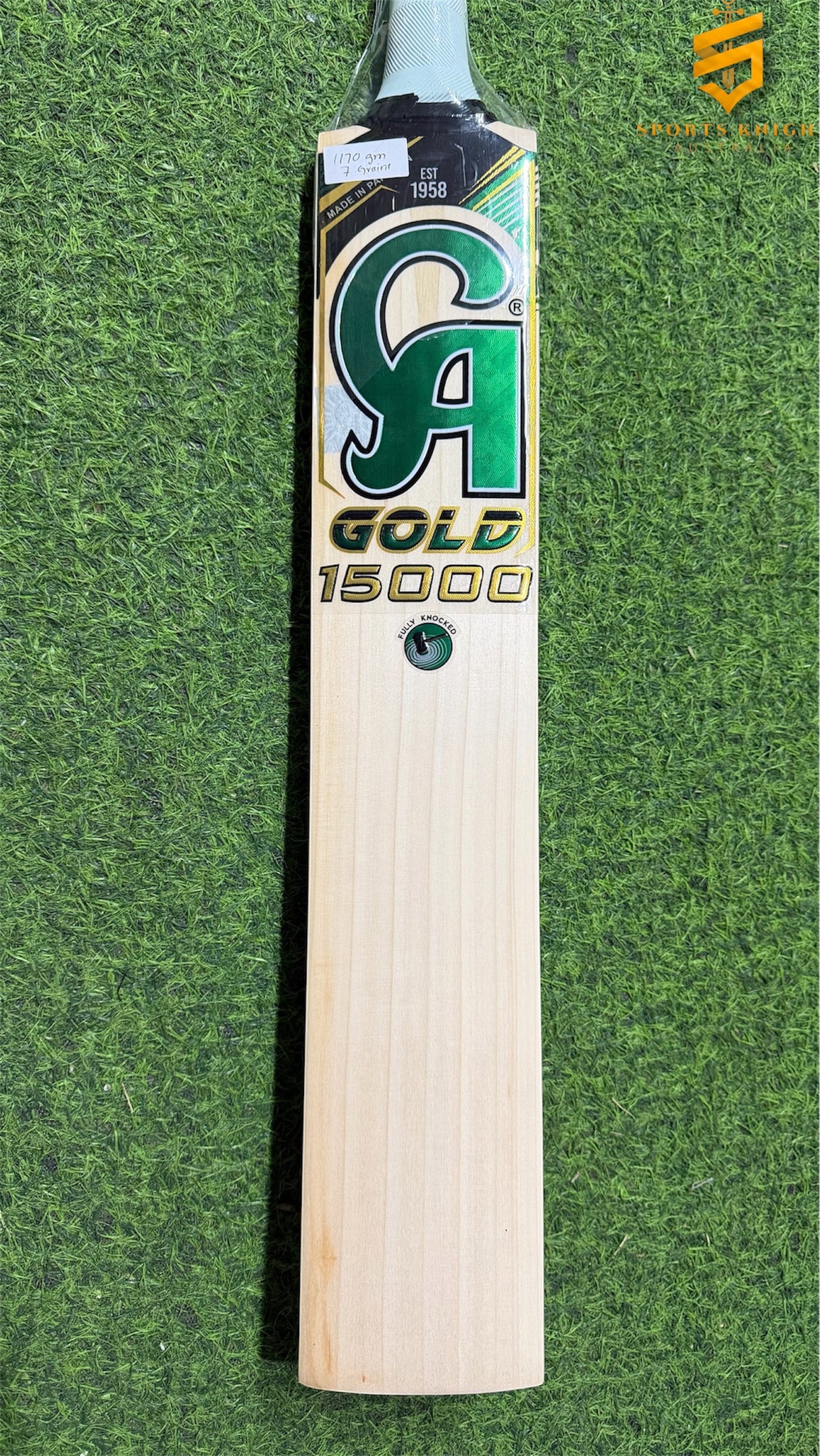 CA Gold 15000 Grade 1 English Willow Bat 1170g - 7 Grains