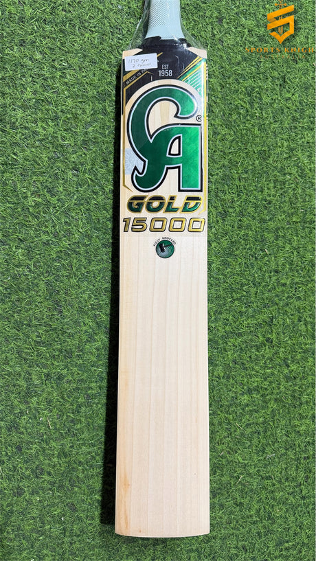 CA Gold 15000 Grade 1 English Willow Bat 1170g - 7 Grains