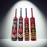 TM Tape-ball Soft Tennis cricket bat-Coconut Willow Grade 1 ( Red )