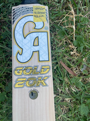 CA Gold 20k Cricket Bat-English Willow-14 Grains-1200g