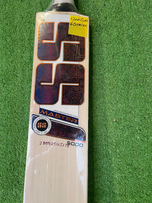 SS Master 5000 English willow Cricket Bat - 6 Grains - 1200g