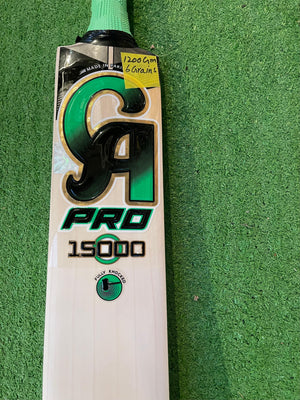 CA PRO 15000 English Willow Cricket Bat-6 Grains-1200g